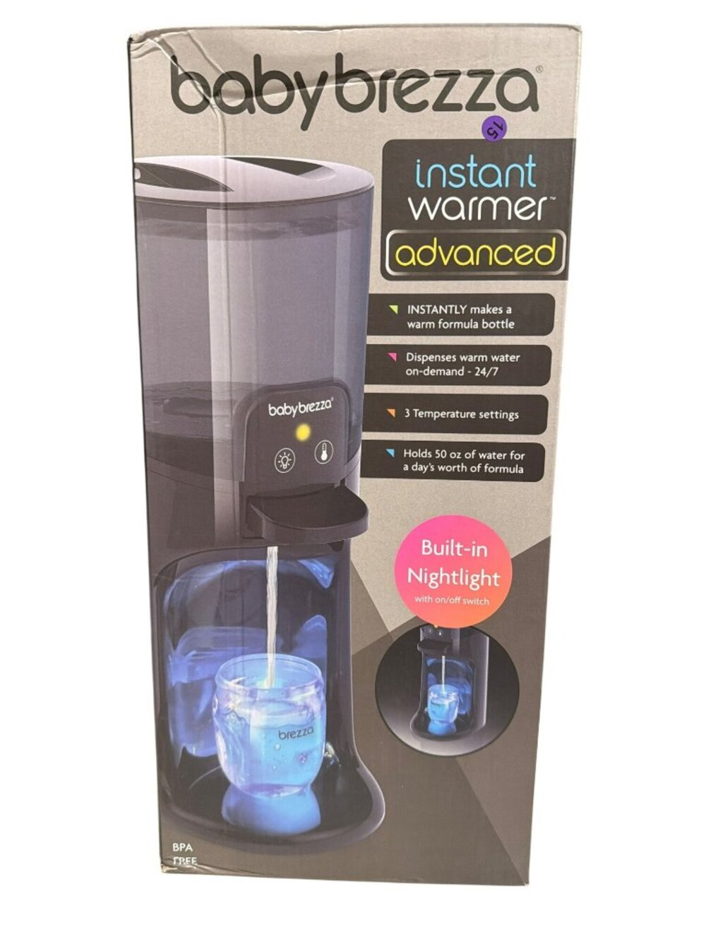 Baby Brezza Instant Warmer Advanced Built-In Nightlight & 3 Settings New